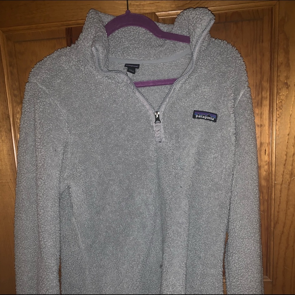 Gray Patagonia Sherpa Quarter Zip